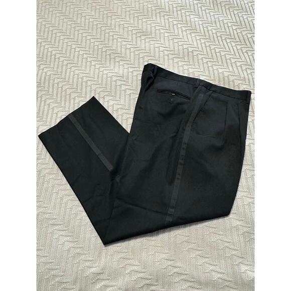 Black tuxedo pants size 46 - Picture 1 of 7
